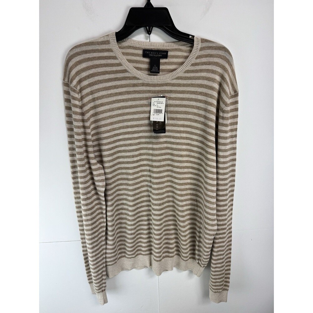 Bloomingdales The Men’s Store Linen & Cotton Crewneck Sweater Size: Large NWT